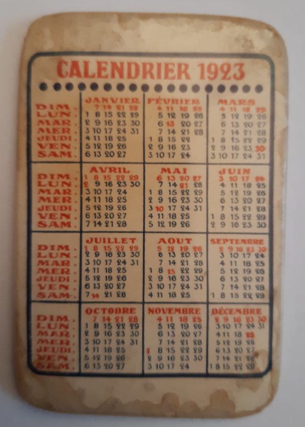 Calendrier 1923