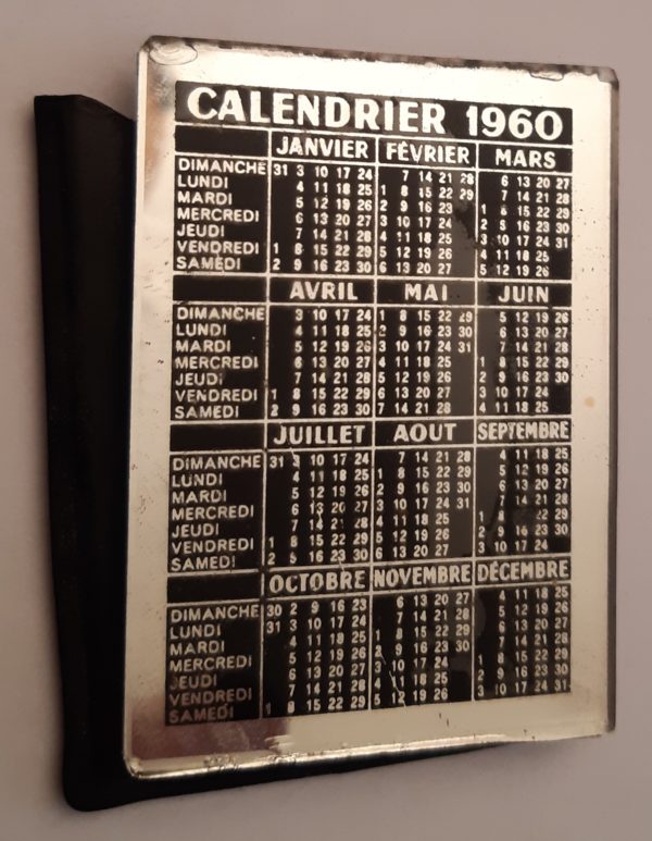 Calendrier Miroir 1960