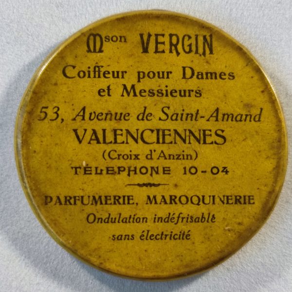 Coiffeur, maison Vergin, Valenciennes.