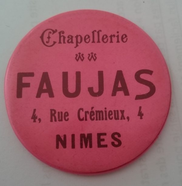 chapellerie faujas (rond, rose)