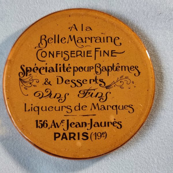 "A La Belle Marraine", Confiserie Fine, 156, Av. Jean-Jaurès, Paris (19 ème).