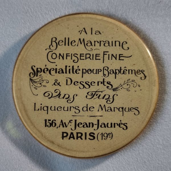 "A La Belle Marraine", Confiserie Fine, 156, Av. Jean-Jaurès, Paris (19 ème).