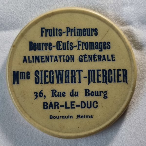 Alimentation Générale. Mme Siegwart-Mercier. Bar-Le-Duc.