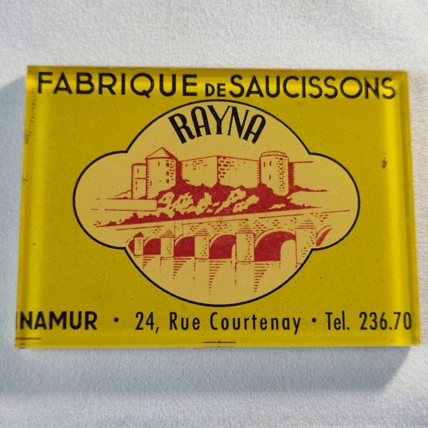 Fabrique de Saucissons Rayna. 24, Rue Courtenay Namur.