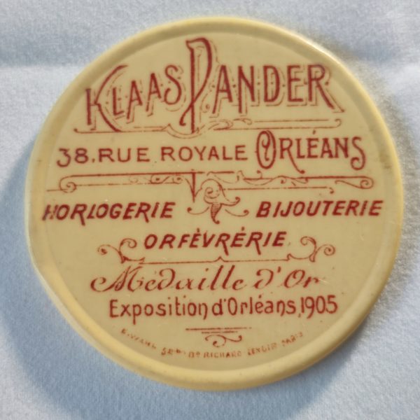 Horlogerie-Bijouterie-Orfèvrerie. Klaas Pander. Orléans.