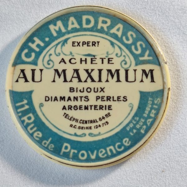 Ch. Madrassy, expert achète au maximum, bijoux .... Paris