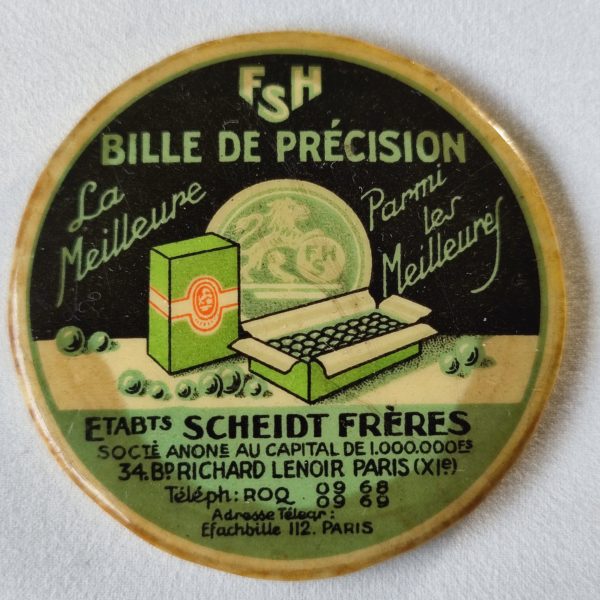 F. & H. S. Bille de précision (vert)