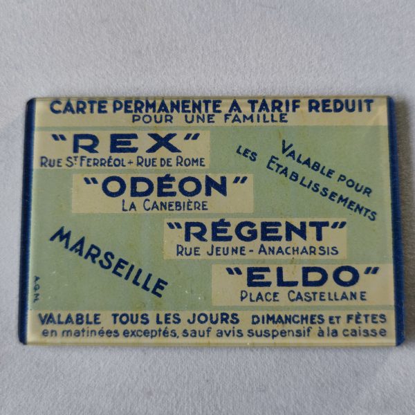 Carte permanente cinémas de Marseille