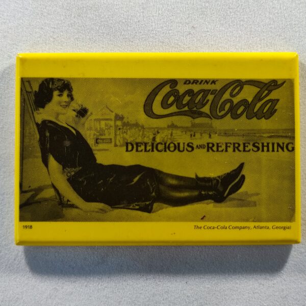 Coca Cola (rectangulaire- 1918 jaune)