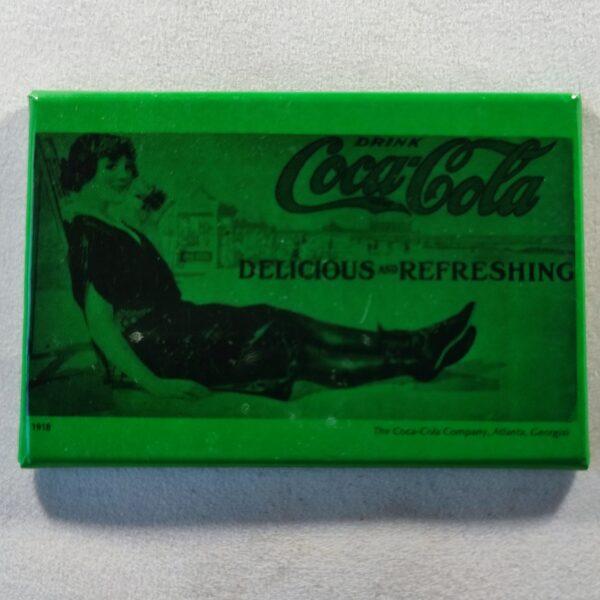 Coca Cola (rectangulaire- 1918 vert)