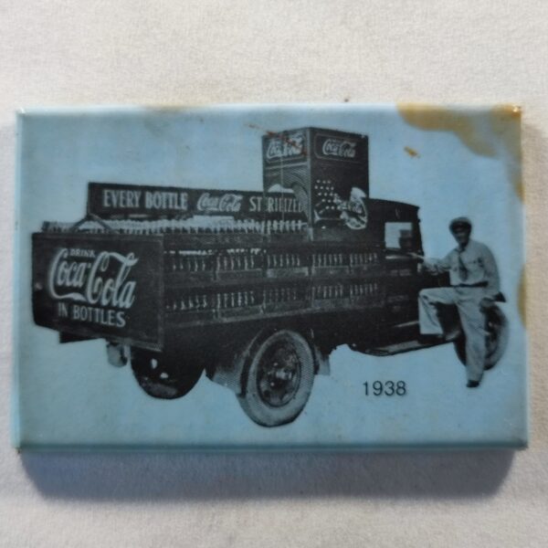 Coca Cola (rectangulaire -1938 - bleu)