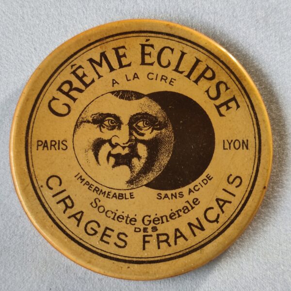 "Crème Eclipse, à la cire."Jean qui rit, Jean qui pleure". (plastique)