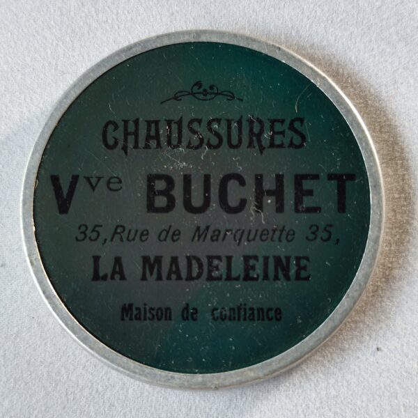 "Chaussures Vve Buchet, La Madeleine". (Double).