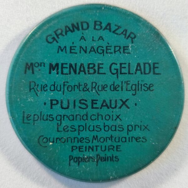 "Grand Bazar A La Ménagère, Menabe Gelade, Puiseaux".