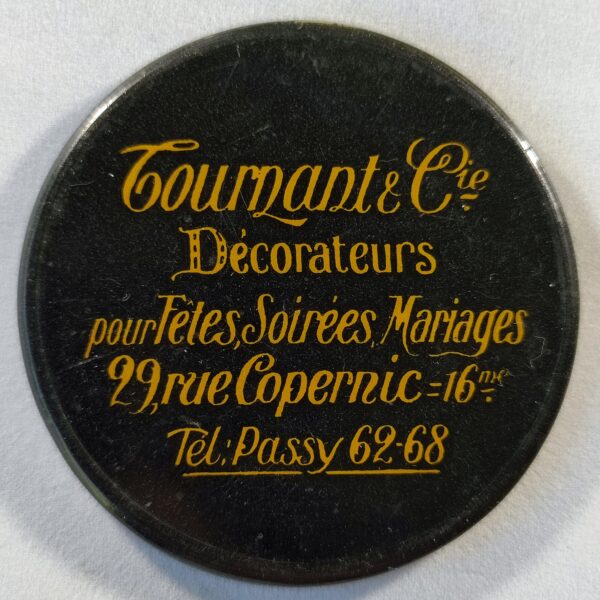 "Tournant & Cie, Décorateurs pour les Fêtes, Soirées, Mariages, rue Copernic".