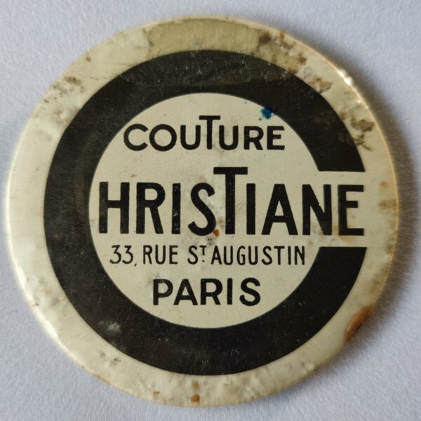 "Couture Christiane" 33 rue St Augustin, Paris.