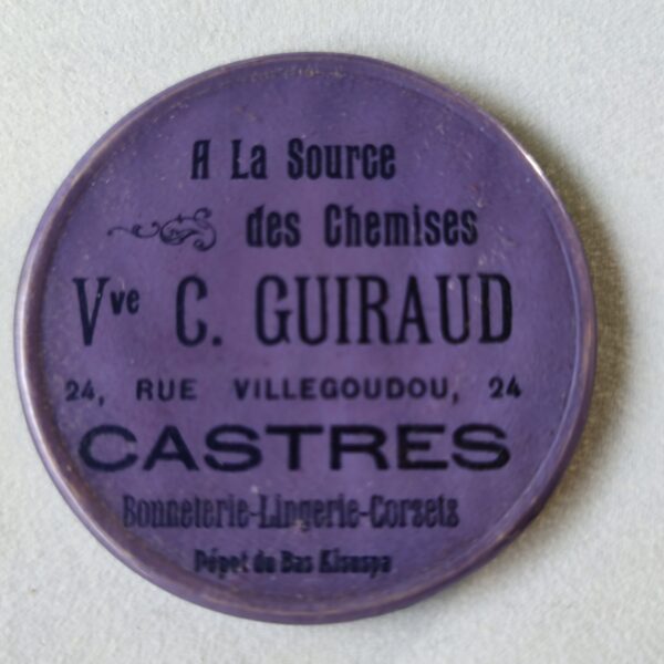 "A la source des chemises", Vve C. Guiraud, Castres.