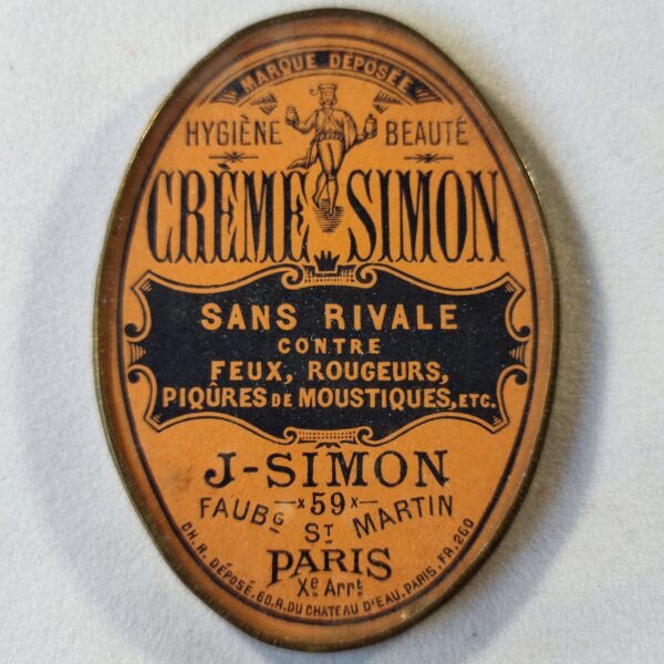 "Crème Simon" Hygiène, beauté, 59 Fbg St Martin, Paris.