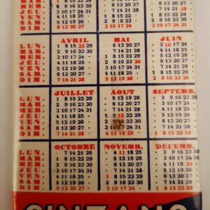 Calendrier 1935 "CINZANO"