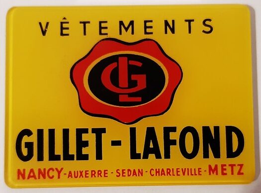 Vêtements Gillet-Lafond (rectangulaire, verre)