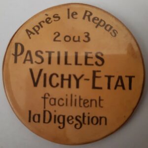 Vichy État Après le repas (arrondi) (beige)