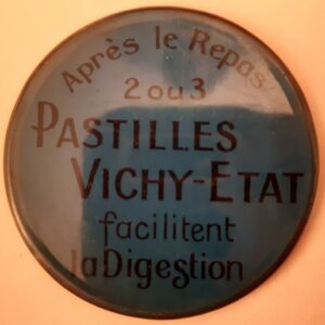 Vichy État Après le repas (arrondi) (bleu foncé)