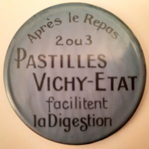 Vichy État Après le repas (arrondi) (bleu clair)